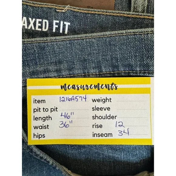 NWT Wrangler 36X34 Mens Relaxed Fit Jeans Blue Denim Classic Style - Picture 11 of 12